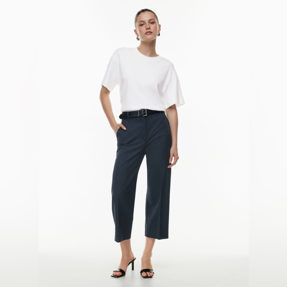 Babaton Agency Cropped Pant - City Wool (Black)